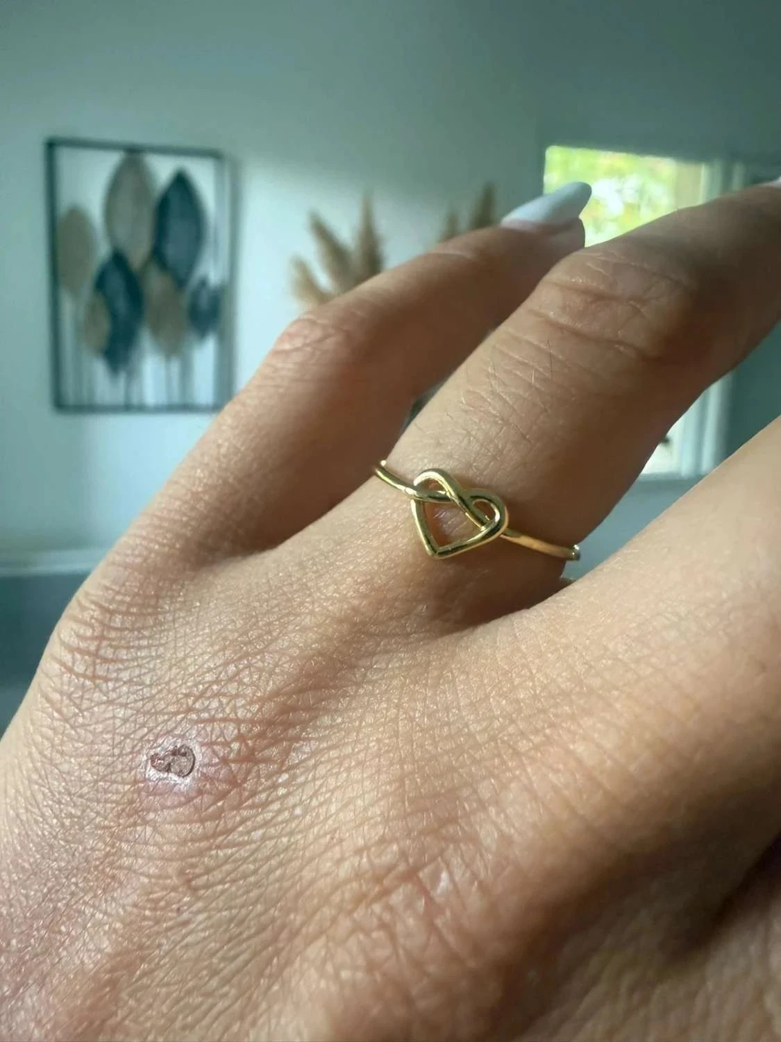 Minimalistische hartring – photo 2